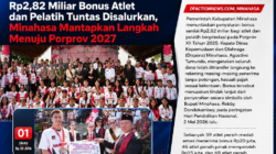 Apresiasi Nyata Pemkab Minahasa, Atlet dan Pelatih Berprestasi Terima Bonus Rp2,82 Miliar