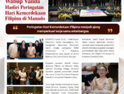 Wabup Vanda Hadiri Peringatan Hari Kemerdekaan Filipina di Manado