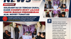 Solidaritas di Tengah Duka, Kadis Kominfo Ricky Laloan Pimpin Ibadah Penghiburan Alm. Novry Tumatar