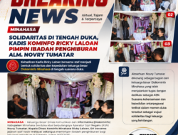 Solidaritas di Tengah Duka, Kadis Kominfo Ricky Laloan Pimpin Ibadah Penghiburan Alm. Novry Tumatar