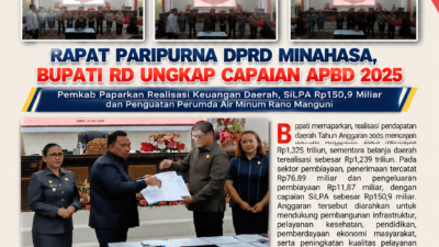 Rapat Paripurna DPRD Minahasa, Bupati RD Ungkap Capaian APBD 2025