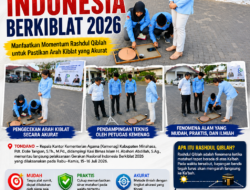 Manfaatkan Rashdul Qiblah, Kakan Kemenag Minahasa Pantau Verifikasi Arah Kiblat