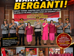 Waka Polres Minahasa Berganti, Kapolres Tekankan Profesionalisme Personel