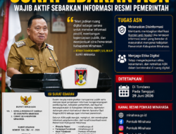 Bupati Minahasa Terbitkan Surat Edaran, ASN Diwajibkan Aktif Sebarkan Informasi Resmi Pemerintah