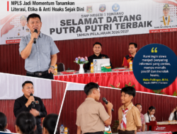 Tanamkan Literasi Sejak Dini, SMPN 1 Tondano Hadirkan Ketua PWI Minahasa di MPLS