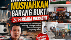 Eksekusi Tuntas, Kejari Minahasa Musnahkan Barang Bukti 20 Perkara Inkracht