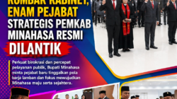 Bupati Robby Dondokambey Rombak Kabinet, Enam Pejabat Strategis Pemkab Minahasa Resmi Dilantik
