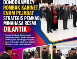 Bupati Robby Dondokambey Rombak Kabinet, Enam Pejabat Strategis Pemkab Minahasa Resmi Dilantik