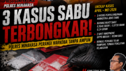 Lewat Konferensi Pers, Polres Minahasa Tegaskan Tak Ada Ruang bagi Narkoba