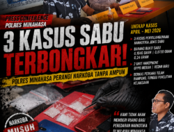 Lewat Konferensi Pers, Polres Minahasa Tegaskan Tak Ada Ruang bagi Narkoba