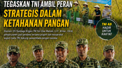 Danrem 131/Santiago Tegaskan TNI Ambil Peran Strategis dalam Ketahanan Pangan