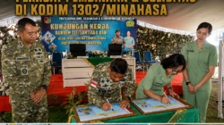 Kunjungan Kerja ke Kodim 1302/Minahasa, Danrem 131/Santiago Tekankan Profesionalisme dan Soliditas Prajurit