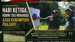 Latihan Menembak Hari Ketiga, Kodim 1302/Minahasa Asah Kemampuan Prajurit