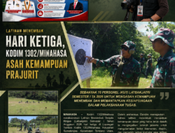 Latihan Menembak Hari Ketiga, Kodim 1302/Minahasa Asah Kemampuan Prajurit