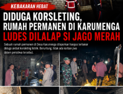 Diduga Korsleting, Rumah Permanen di Karumenga Ludes Dilalap Si Jago Merah