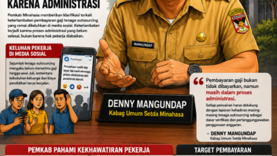 Klarifikasi Pemkab Minahasa: Gaji Tenaga Outsourcing Bukan Ditahan, Pembayaran Tertunda Karena Verifikasi Administrasi