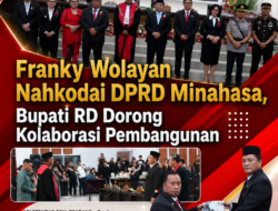 Franky Wolayan Nahkodai DPRD Minahasa, Bupati RD Dorong Kolaborasi Pembangunan