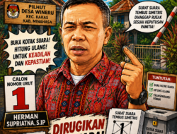 Gugatan Pilhut Wineru Memanas, 28 Suara Dipersoalkan, Calon Nomor Urut 1 Desak Buka Kotak Suara