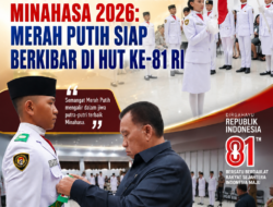 Robby Dondokambey Kukuhkan Paskibraka Minahasa 2026: Merah Putih Siap Berkibar di HUT ke-81 RI