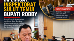 PENGAWASAN PEMERINTAHAN DIPERKUAT, INSPEKTORAT SULUT TEMUI BUPATI ROBBY