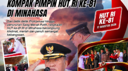 Dari Pengibaran hingga Penurunan Bendera, Bupati RD dan Wabup Vanda Kompak Pimpin HUT RI ke-81 di Minahasa