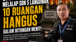 SI JAGO MERAH MELALAP SDN 5 LANGOWAN, 10 RUANGAN HANGUS DALAM HITUNGAN MENIT