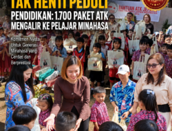 Liony Mongi Tak Henti Peduli Pendidikan, 1.700 Paket ATK Mengalir ke Pelajar Minahasa