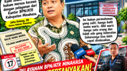 Urusan Balik Nama Waris Tak Kunjung Tuntas, Pelayanan BPN Minahasa di Pertanyakan.