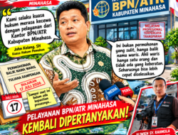 Urusan Balik Nama Waris Tak Kunjung Tuntas, Pelayanan BPN Minahasa di Pertanyakan.