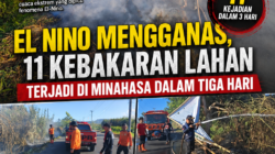 EL NINO Mengganas, 11 Kebakaran Lahan Terjadi di Minahasa dalam Tiga Hari