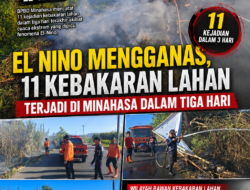 EL NINO Mengganas, 11 Kebakaran Lahan Terjadi di Minahasa dalam Tiga Hari