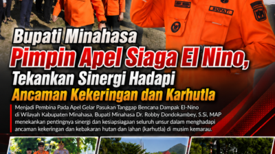Bupati Minahasa Pimpin Apel Siaga El Nino, Tekankan Sinergi Hadapi Ancaman Kekeringan dan Karhutla