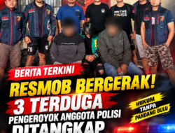 RESMOB BERGERAK! 3 TERDUGA PENGEROYOK ANGGOTA POLISI DITANGKAP