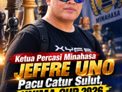 Ketua Percasi Minahasa Jeffre Uno Pacu Catur Sulut, UNIMA CUP 2026 Siap Digelar