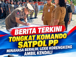 Tongkat Komando Satpol PP Minahasa Beralih, Lexie Korengkeng Ambil Kendali