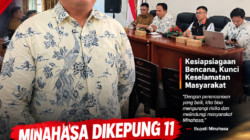 MINAHASA DIKEPUNG 11 ANCAMAN BENCANA, BPBD MULAI PETAKAN TITIK RAWAN
