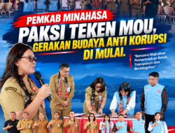 Pemkab Minahasa PAKSI Teken Mou, Gerakan Budaya Anti Korupsi di Mulai.