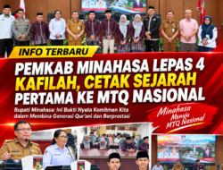 Pemkab Minahasa Lepas 4 Kafilah, Cetak Sejarah Pertama ke MTQ Nasional