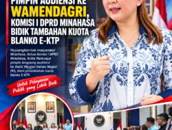 Anita Mamuaya Pimpin Audiensi ke Wamendagri, Komisi I DPRD Minahasa Bidik Tambahan Kuota Blanko e-KTP