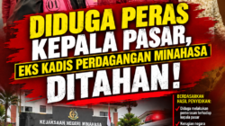 DIDUGA PERAS KEPALA PASAR, EKS KADIS PERDAGANGAN MINAHASA DITAHAN!