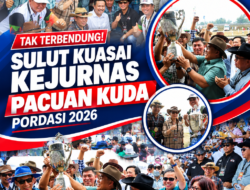 TAK TERBENDUNG! SULUT KUASAI KEJURNAS PACUAN KUDA PORDASI 2026