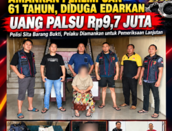 Resmob Minahasa Amankan Perempuan 61 Tahun, Diduga Edarkan Uang Palsu Rp9,7 Juta
