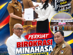 PERKUAT BIROKRASI MINAHASA, RD-VASUNG LANTIK 23 PEJABAT