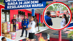 PERHATIAN WABUP VASUNG UNTUK DAMKAR MINAHASA, SIAGA 24 JAM DEMI KESELAMATAN WARGA